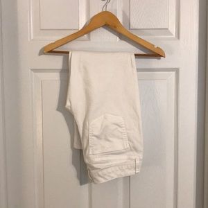 The Limited White Crop 312 Denim Pant